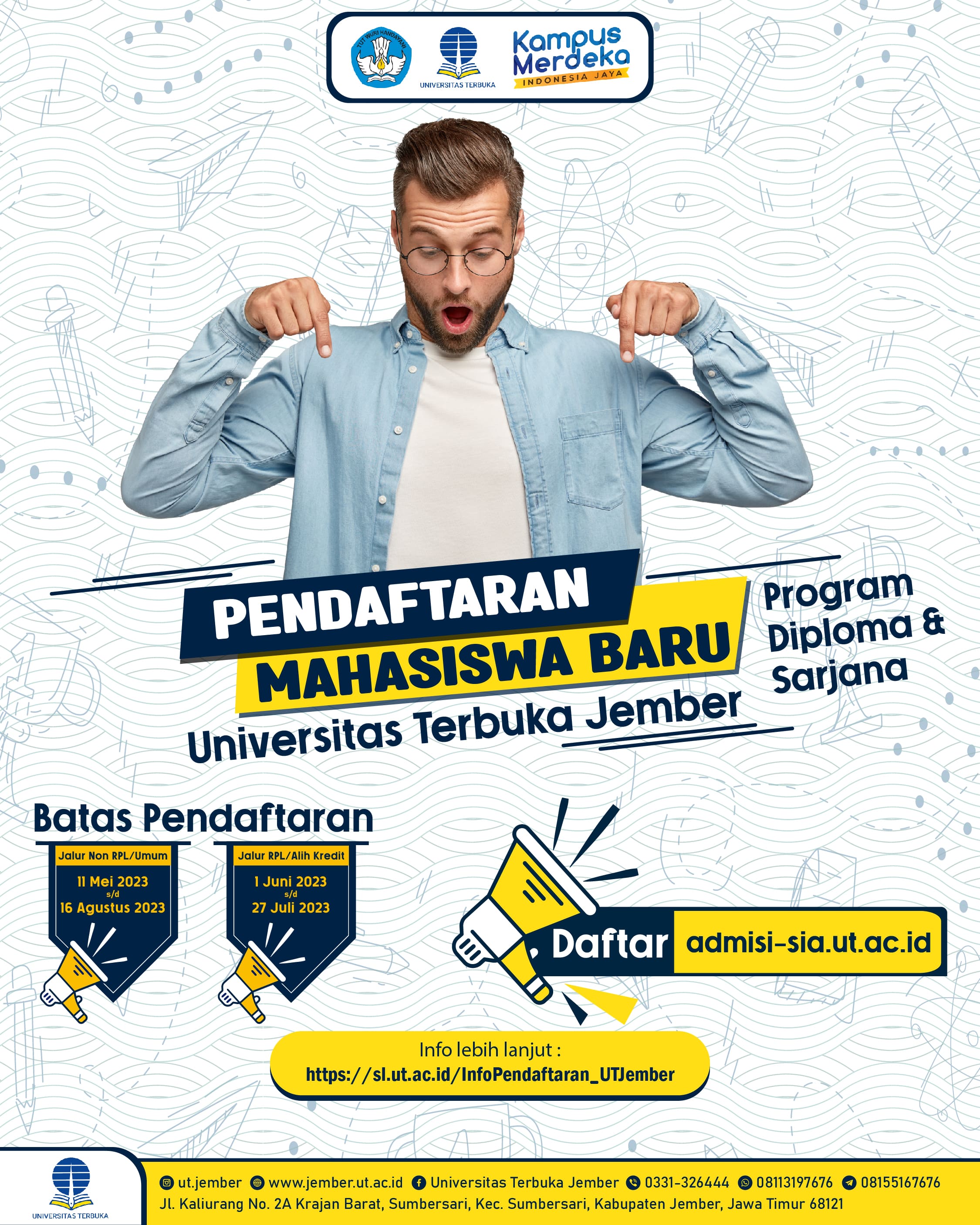 Pendaftaran Mahasiswa Baru Semester 2023/2024 Ganjil (2023 Ganjil